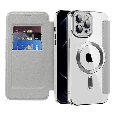 Torbica "SmartMag Book" s MagSafe tehnologijom i RFID novčanikom za iPhone 12 Pro Max - gray