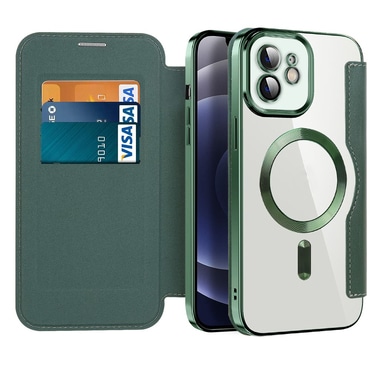 Torbica "SmartMag Book" s MagSafe tehnologijom i RFID novčanikom za iPhone 12 - green