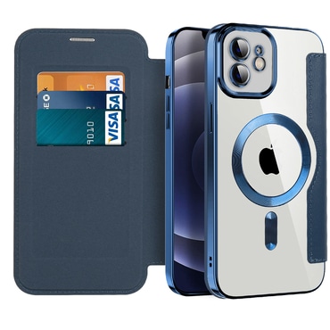 Torbica "SmartMag Book" s MagSafe tehnologijom i RFID novčanikom za iPhone 12 - blue