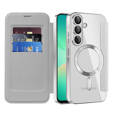 Torbica "SmartMag Book" s MagSafe tehnologijom i RFID novčanikom za Samsung Galaxy A26 - gray