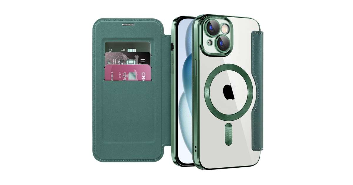 Torbica Magsafe Glam za iPhone 15 6.1 zelena