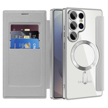 Torbica "SmartMag Book" s MagSafe tehnologijom i RFID novčanikom za Samsung Galaxy S25 Ultra - gray