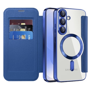 Torbica "SmartMag Book" s MagSafe tehnologijom i RFID novčanikom za Samsung Galaxy S25 - blue