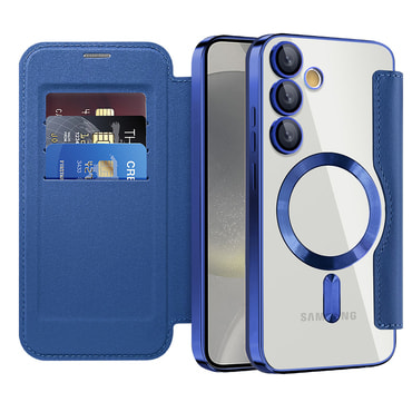 Torbica "SmartMag Book" s MagSafe tehnologijom i RFID novčanikom za Samsung Galaxy S24 - blue