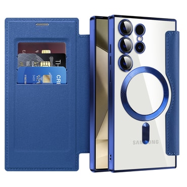 Torbica "SmartMag Book" s MagSafe tehnologijom i RFID novčanikom za Samsung Galaxy S24 Ultra - blue