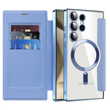 Torbica "SmartMag Book" s MagSafe tehnologijom i RFID novčanikom za Samsung Galaxy S24 Ultra - light blue