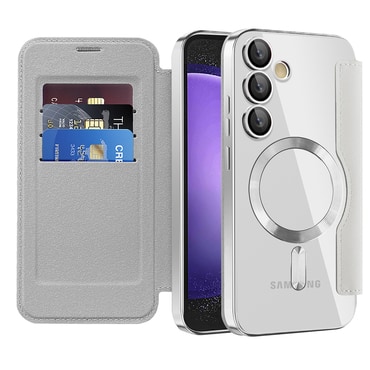 Torbica "SmartMag Book" s MagSafe tehnologijom i RFID novčanikom za Samsung Galaxy S23 FE - gray