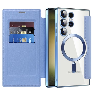 Torbica "SmartMag Book" s MagSafe tehnologijom i RFID novčanikom za Samsung Galaxy S23 Ultra - light blue