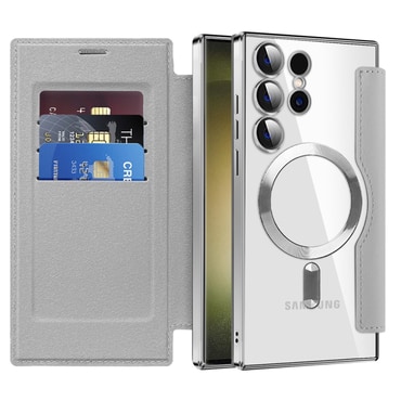 Torbica "SmartMag Book" s MagSafe tehnologijom i RFID novčanikom za Samsung Galaxy S23 Ultra - gray