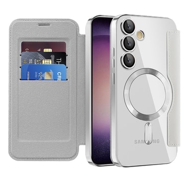 Torbica "SmartMag Book" s MagSafe tehnologijom i RFID novčanikom za Samsung Galaxy S23 Plus - gray