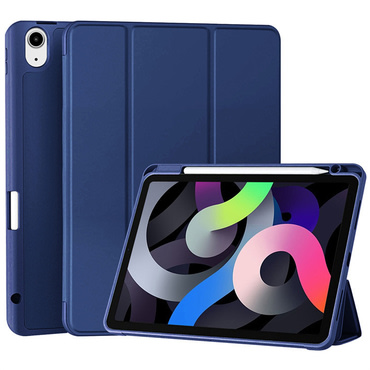 Etui Techsuit “Flex Trifold” s držačem za olovku za Samsung Galaxy Tab S11 Ultra - dark blue